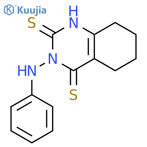 2,4(1H,3H)-QUINAZOLINEDITHIONE, 5,6,7,8-TETRAHYDRO-3-(PHENYLAMINO)- structure