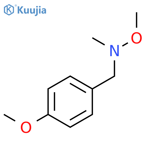 Benzenemethanamine, N,4-dimethoxy-N-methyl- structure