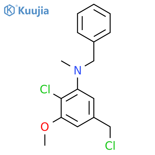 N-Benzyl-2-chloro-5-(chloromethyl)-3-methoxy-N-methylaniline structure