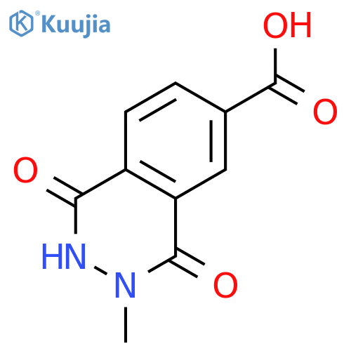 6-Phthalazinecarboxylic acid, 1,2,3,4-tetrahydro-3-methyl-1,4-dioxo- structure