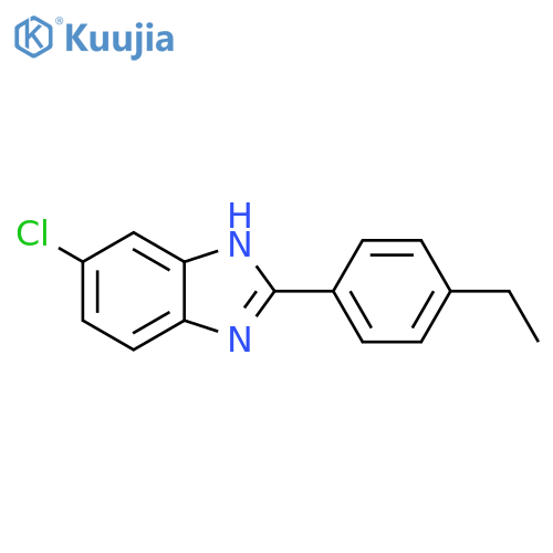 1H-BENZIMIDAZOLE, 5-CHLORO-2-(4-ETHYLPHENYL)- structure