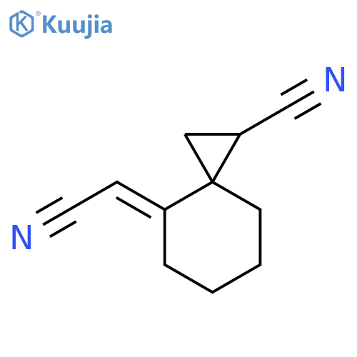Spiro[2.5]octane-1-carbonitrile, 4-(cyanomethylene)- structure