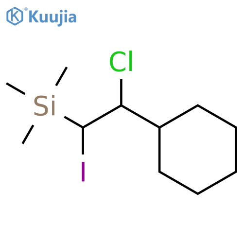 SILANE, (2-CHLORO-2-CYCLOHEXYL-1-IODOETHYL)TRIMETHYL- structure