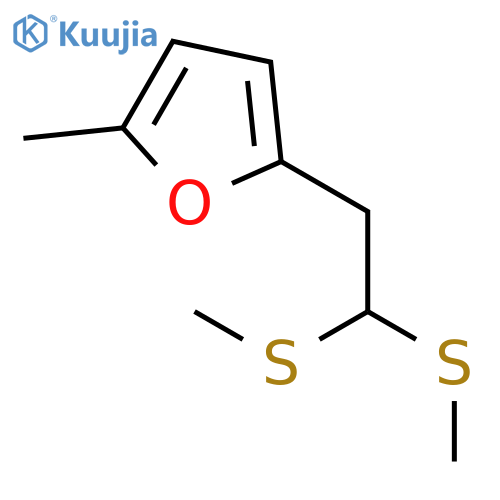 Furan, 2-[2,2-bis(methylthio)ethyl]-5-methyl- structure