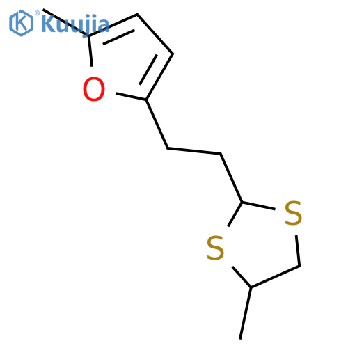 1,3-Dithiolane, 4-methyl-2-[2-(5-methyl-2-furanyl)ethyl]- structure
