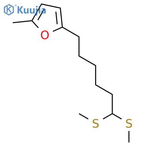 Furan, 2-[6,6-bis(methylthio)hexyl]-5-methyl- structure