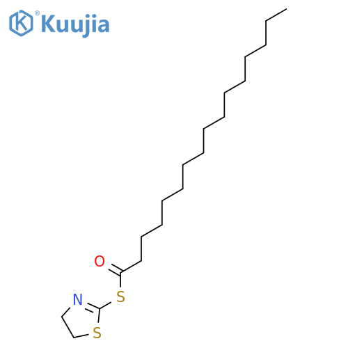 HEXADECANETHIOIC ACID, S-(4,5-DIHYDRO-2-THIAZOLYL) ESTER structure