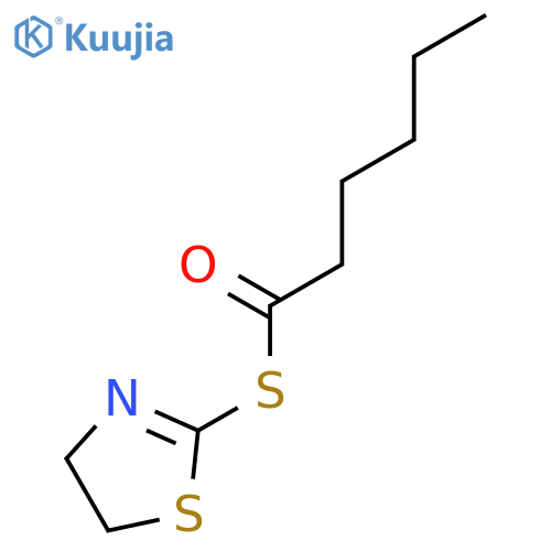 Hexanethioic acid, S-(4,5-dihydro-2-thiazolyl) ester structure