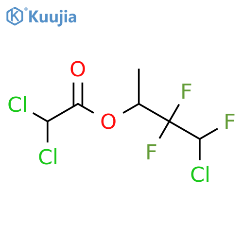 Acetic acid, dichloro-, 3-chloro-2,2,3-trifluoro-1-methylpropyl ester structure