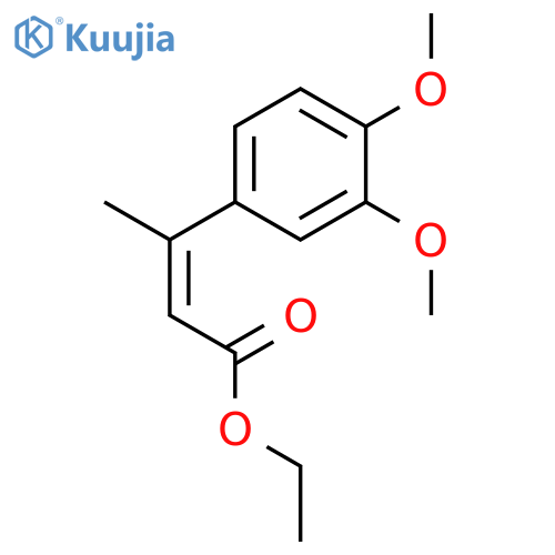 ethyl (2E)-3-(3,4-dimethoxyphenyl)but-2-enoate structure