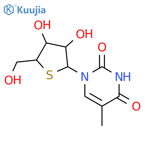 Uridine,5-methyl-4'-thio- (7CI,8CI,9CI) structure