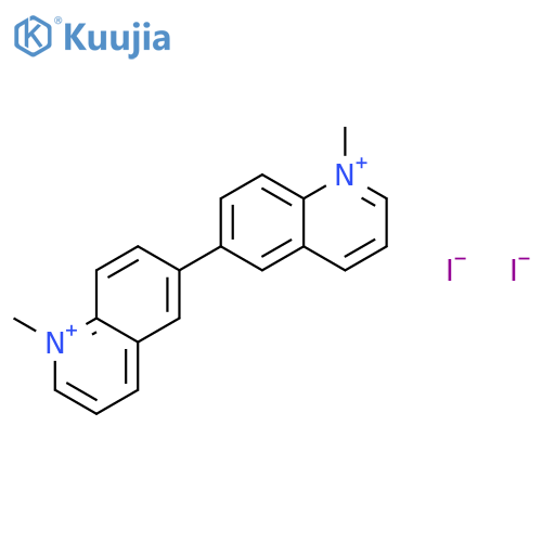 6,6'-BIQUINOLINIUM, 1,1'-DIMETHYL-, DIIODIDE structure