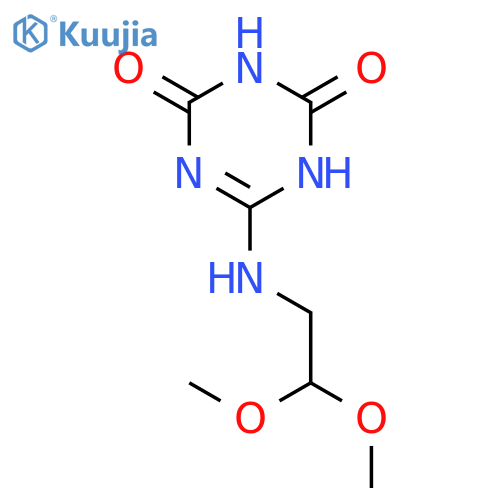 1,3,5-TRIAZINE-2,4(1H,3H)-DIONE, 6-[(2,2-DIMETHOXYETHYL)AMINO]- structure