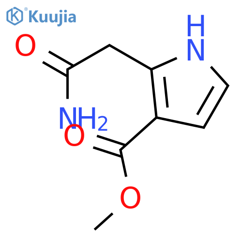 1H-PYRROLE-3-CARBOXYLIC ACID, 2-(2-AMINO-2-OXOETHYL)-, METHYL ESTER structure