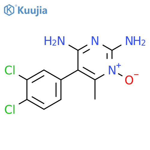 2,4-PYRIMIDINEDIAMINE, 5-(3,4-DICHLOROPHENYL)-6-METHYL-, 1-OXIDE structure