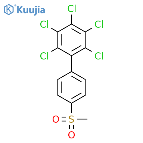 1,1'-Biphenyl, pentachloro-4-(methylsulfonyl)- structure