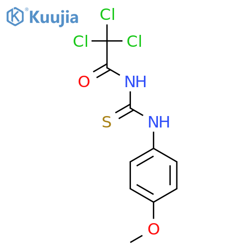 ACETAMIDE, 2,2,2-TRICHLORO-N-[[(4-METHOXYPHENYL)AMINO]THIOXOMETHYL]- structure