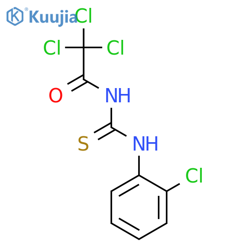 Acetamide, 2,2,2-trichloro-N-[[(2-chlorophenyl)amino]thioxomethyl]- structure