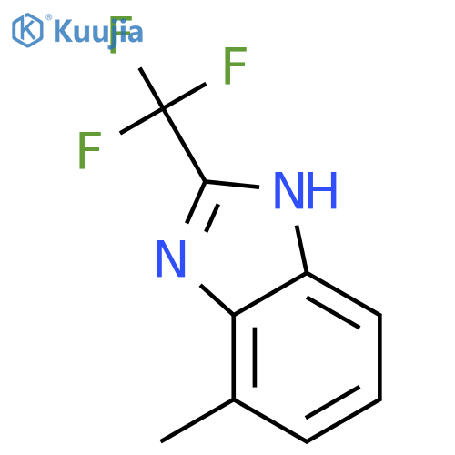 1H-Benzimidazole,4-methyl-2-(trifluoromethyl)-(9CI) structure