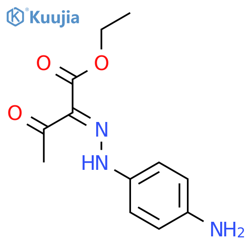 Butanoic acid, 2-[(4-aminophenyl)hydrazono]-3-oxo-, ethyl ester structure