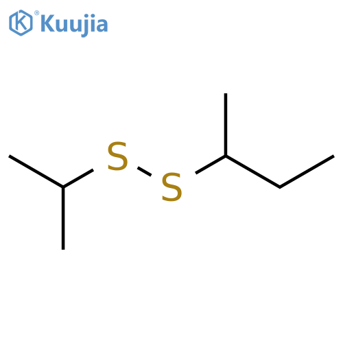 Disulfide, 1-methylethyl 1-methylpropyl structure