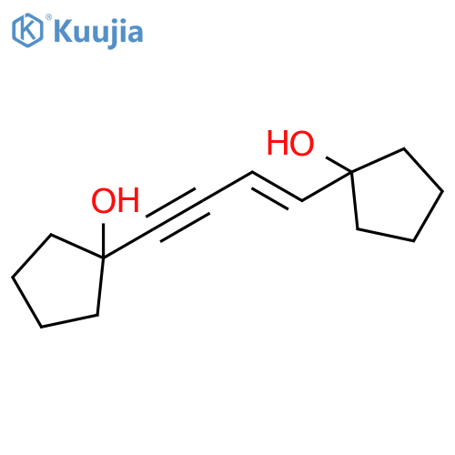 Cyclopentanol, 1,1'-(1-buten-3-yne-1,4-diyl)bis- structure
