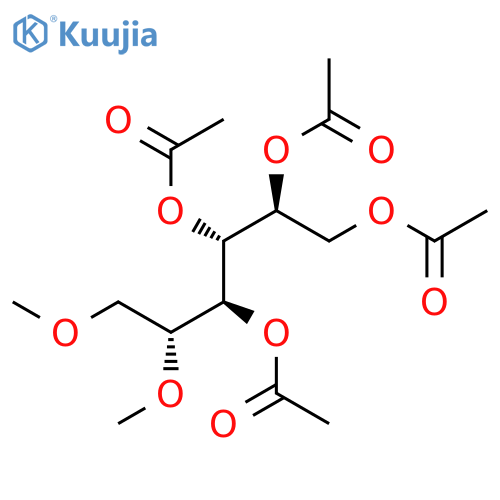D-Galactitol, 5,6-di-O-methyl-, tetraacetate structure