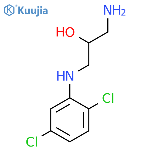 2-PROPANOL, 1-AMINO-3-[(2,5-DICHLOROPHENYL)AMINO]- structure