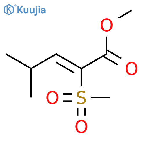 2-Pentenoic acid, 4-methyl-2-(methylsulfonyl)-, methyl ester structure