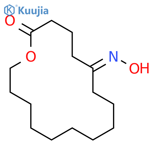 6-(Hydroxyimino)-1-oxacyclohexadecan-2-one structure