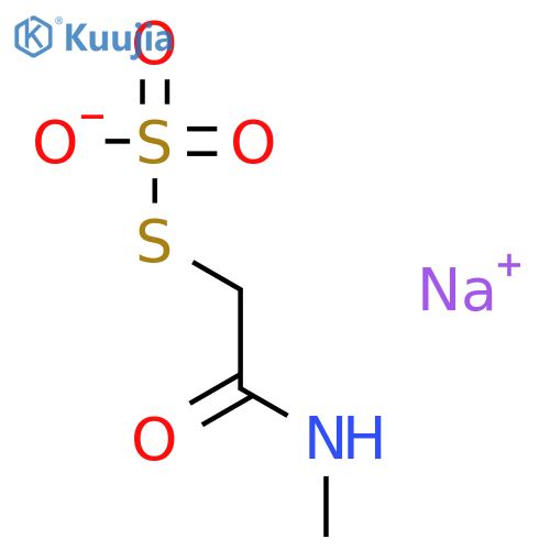 sodium S-[2-(methylamino)-2-oxoethyl] thiosulphate structure