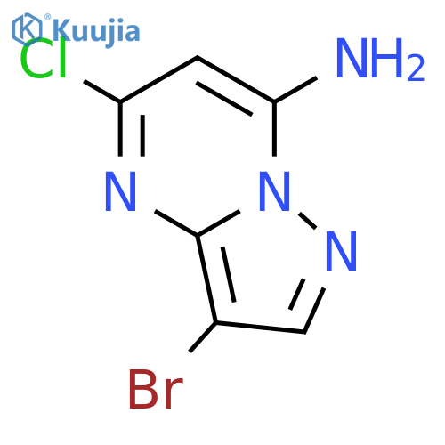 Pyrazolo[1,5-a]pyrimidin-7-amine, 3-bromo-5-chloro- structure
