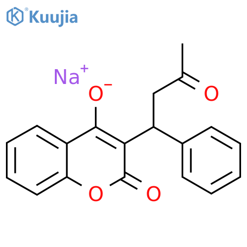 Warfarin sodium clathrate structure