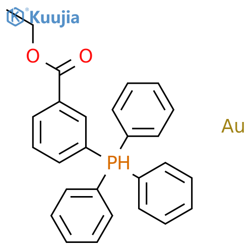 GOLD, [3-(ETHOXYCARBONYL)PHENYL](TRIPHENYLPHOSPHINE)- structure