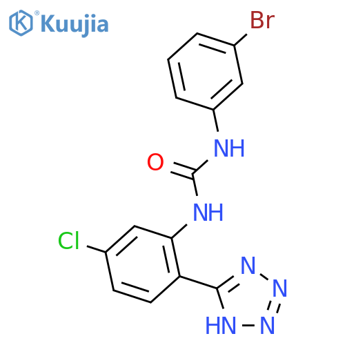 Urea, N-(3-bromophenyl)-N'-[5-chloro-2-(1H-tetrazol-5-yl)phenyl]- structure