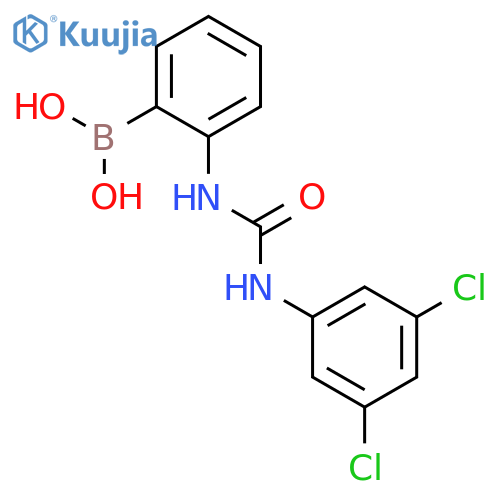 BORONIC ACID, [2-[[[(3,5-DICHLOROPHENYL)AMINO]CARBONYL]AMINO]PHENYL]- structure