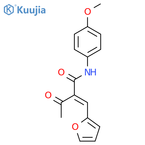BUTANAMIDE, 2-(2-FURANYLMETHYLENE)-N-(4-METHOXYPHENYL)-3-OXO- structure
