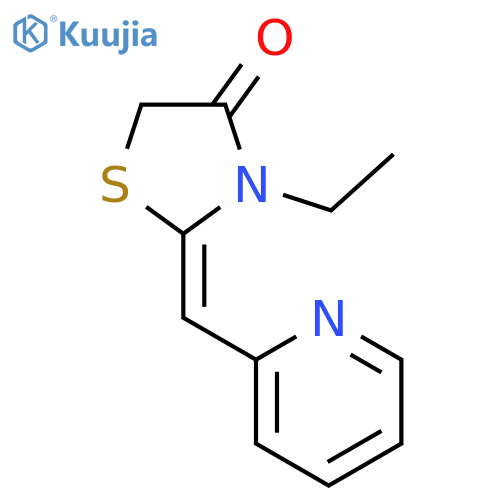 4-Thiazolidinone, 3-ethyl-2-(2-pyridinylmethylene)-, (Z)- structure