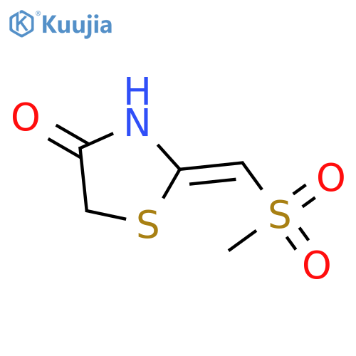 4-Thiazolidinone, 2-[(methylsulfonyl)methylene]-, (Z)- structure