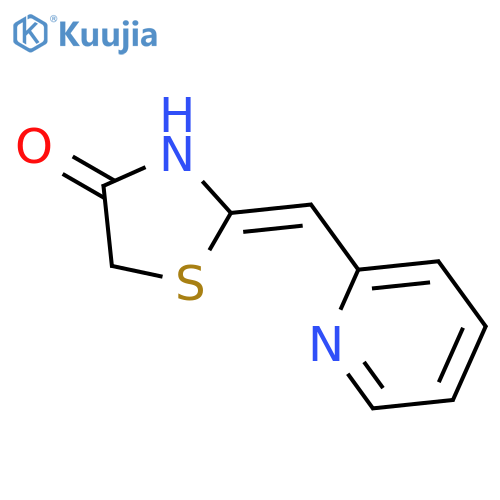 4-THIAZOLIDINONE, 2-(2-PYRIDINYLMETHYLENE)-, (E)- structure