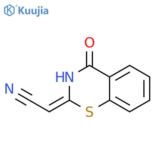 Acetonitrile, (3,4-dihydro-4-oxo-2H-1,3-benzothiazin-2-ylidene)-, (E)- structure