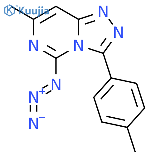 1,2,4-TRIAZOLO[4,3-C]PYRIMIDINE, 5-AZIDO-7-METHYL-3-(4-METHYLPHENYL)- structure