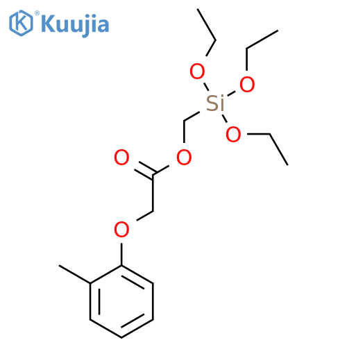 ACETIC ACID, (2-METHYLPHENOXY)-, (TRIETHOXYSILYL)METHYL ESTER structure