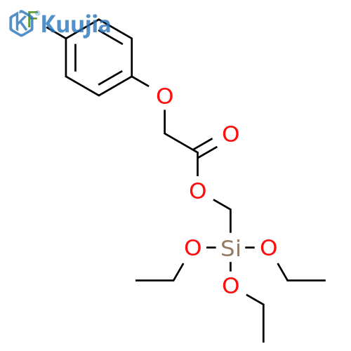 Acetic acid, (4-fluorophenoxy)-, (triethoxysilyl)methyl ester structure
