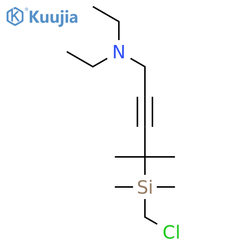 2-Pentyn-1-amine, 4-[(chloromethyl)dimethylsilyl]-N,N-diethyl-4-methyl- structure