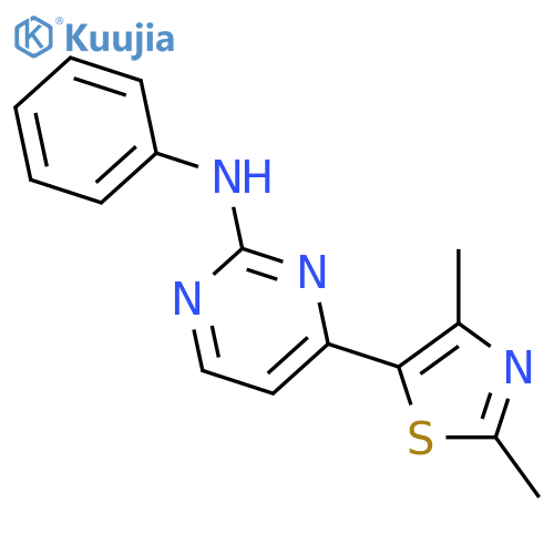 2-Pyrimidinamine, 4-(2,4-dimethyl-5-thiazolyl)-N-phenyl- structure