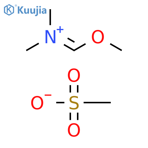 Methanaminium, N-(methoxymethylene)-N-methyl-, methanesulfonate structure