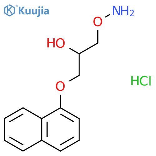 2-PROPANOL, 1-(AMINOOXY)-3-(1-NAPHTHALENYLOXY)-, HYDROCHLORIDE structure