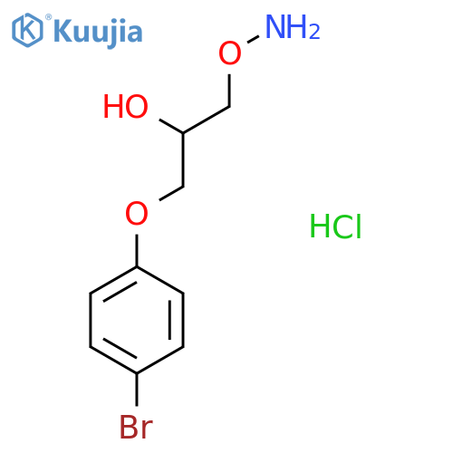 2-Propanol, 1-(aminooxy)-3-(4-bromophenoxy)-, hydrochloride structure