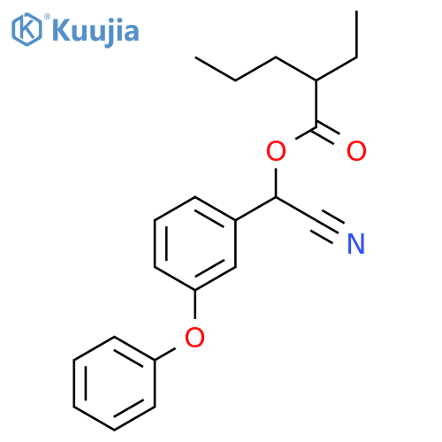 PENTANOIC ACID, 2-ETHYL-, CYANO(3-PHENOXYPHENYL)METHYL ESTER structure